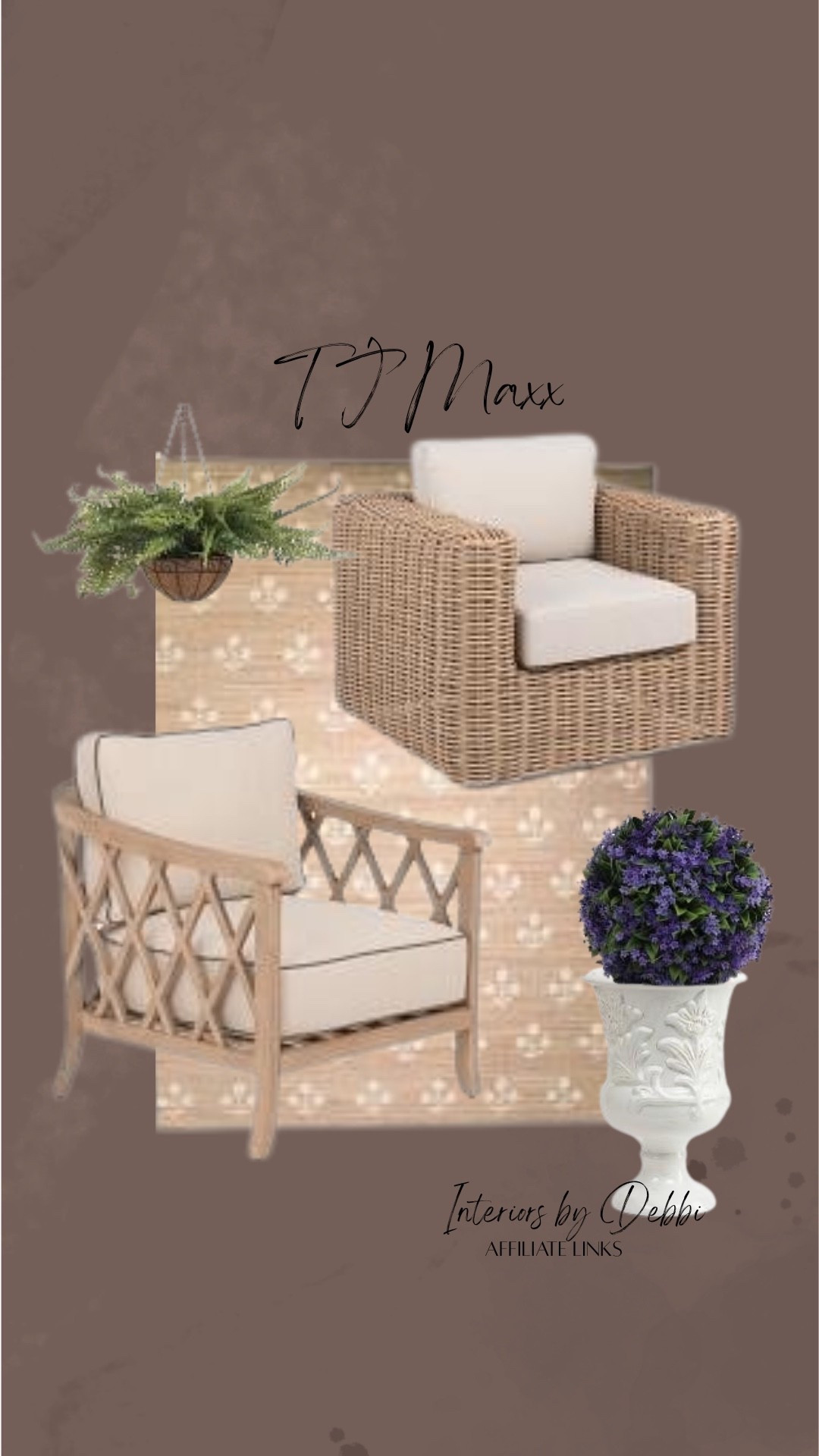 TJ Maxx Finds
Outdoor rug, outdoor chairs, outdoor florals, transitional home, modern decor, amazon find, amazon home, target home decor, mcgee and co, studio mcgee, amazon must have, pottery. barn, Walmart finds, affordable decor, home styling, budget friendly, accessories, neutral decor, home finds, buy new arrival, coming soon, sale alert, high end look for less, Amazon favorites, Target finds, cozy, modern, earthy, transitional, luxe, romantic, home decor, budget friendly decor #tjmaxx

#LTKHome #LTKSeasonal