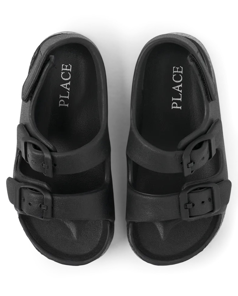 Toddler Boys Buckle Slides - black | The Children's Place
