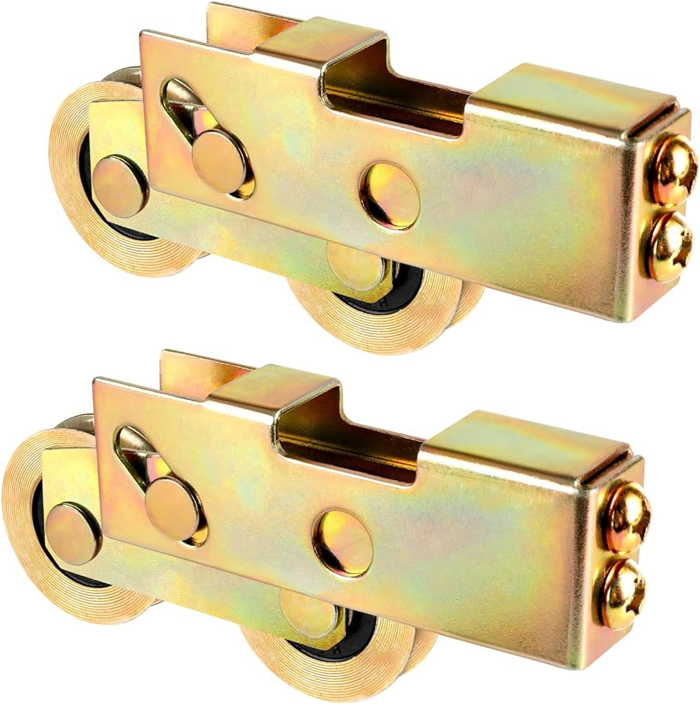 Sliding Patio Door Tandem Roller Assembly, Huazu Sliding Door Rollers Replacement, 1-1/4 Inch Ste... | Amazon (US)