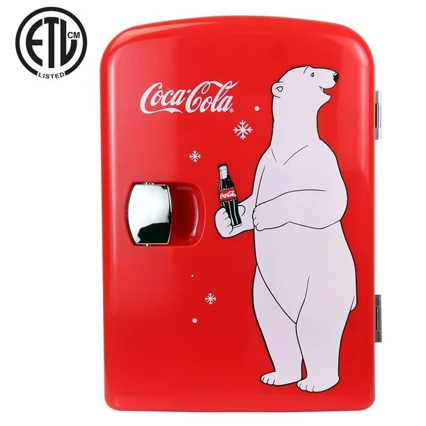 Coca-Cola 4 Liter/6 Can Portable Fridge/Mini Cooler for Food, Beverages, Skincare-Use at Home, Of... | Walmart (US)