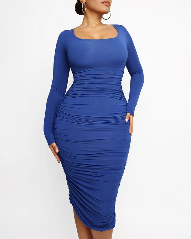 Smooth Ruched Shaping Dress | Shapellx Affiliate Program