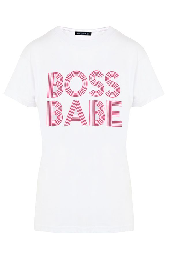 Boss Babe It-Shirt Fuchsia | Themusthaves.nl | The Musthaves (NL)