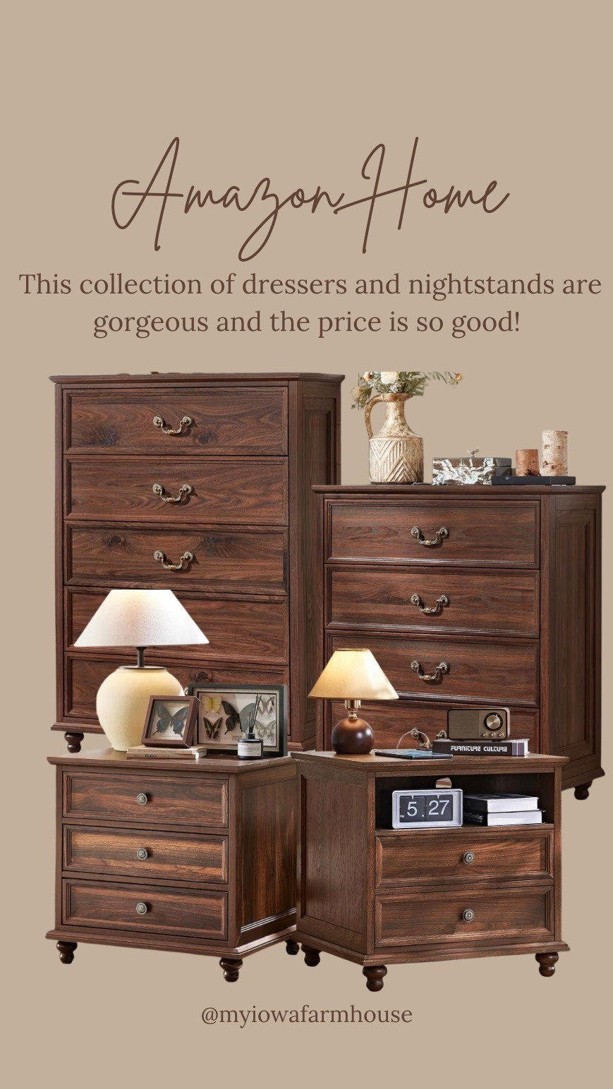 This whole collection looks so designer, but without the extensive price tag. The prices are so affordable! Shop below to check out the entire collection.
Bedroom furniture. Nightstands. Dressers. Amazon furniture.

#LTKHome