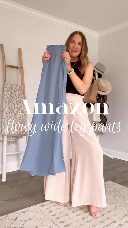 An Amazon fashion find you’ll want to plan all of your vacation outfits around! These super flowy wide leg pants have a stretchy elastic waist and pockets and might be the most comfortable thing in my closet.


What to wear on vacation, vacation outfit, how to style wide leg pants, summer outfit idea, comfy chic, woven sandals, palazzo pants, Amazon summer fashion, Amazon must have 2024, woven purse, summer handbag

#LTKFestival #LTKVideo #LTKSeasonal