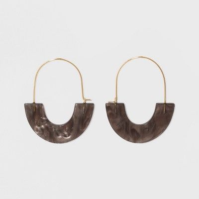 SUGARFIX by BaubleBar Glossy Resin Hoop Earrings | Target