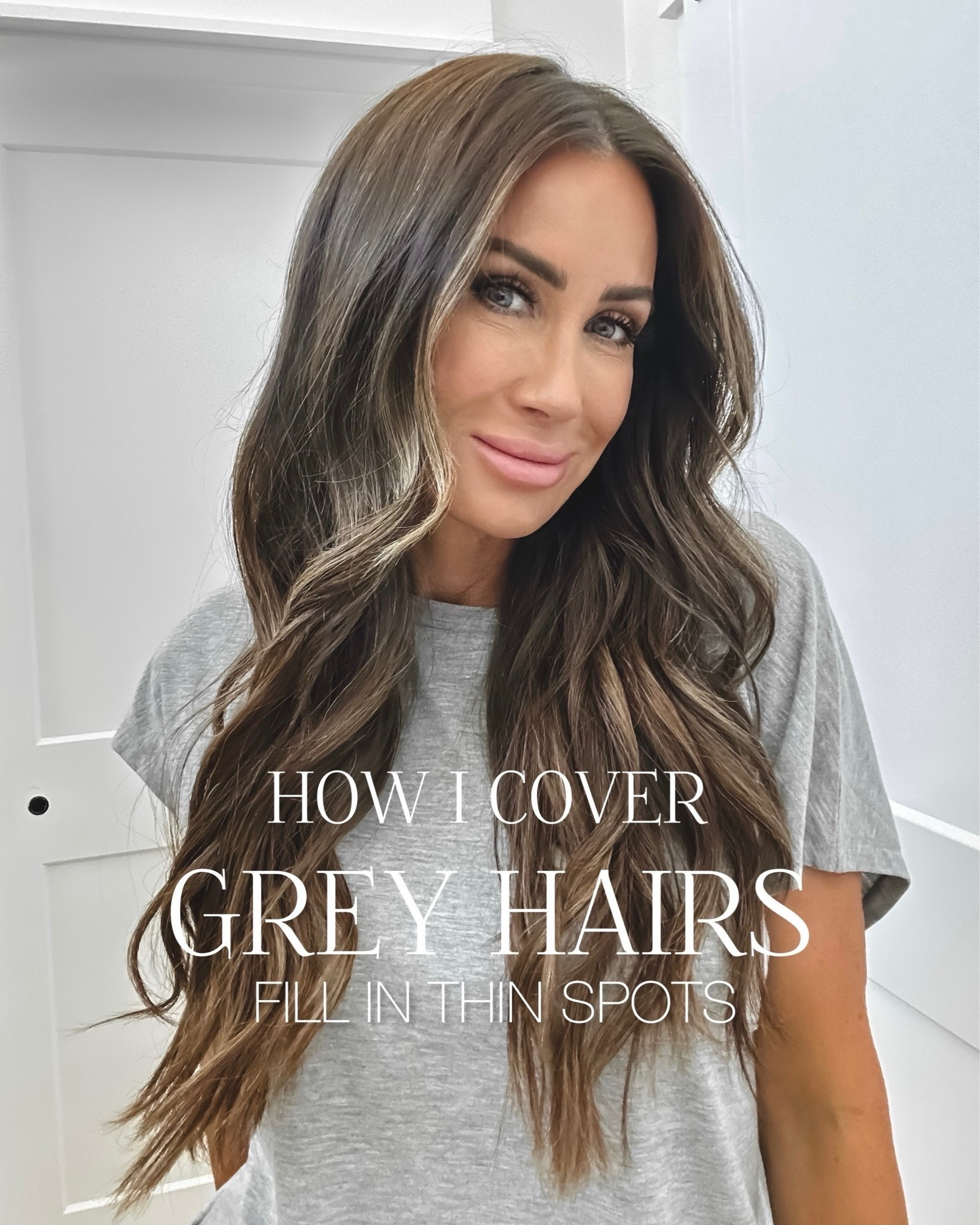 After months of being out of stock …it’s back 🙌🏻 The absolute best product for covering my grey hair roots and filling in all my thinning spots!!! One of my favorite and most used products!!!!!
Use my code KIM to save 15% sitewide

I use color dark brown or brown/black depending. 
Linking a few other go to hair and makeup products I love 
#liveloveblank grey hair coverage 
@Tarte Tarte cosmetics
#ltkunder50
Tee sz small

#LTKBeauty #LTKOver40 #LTKdayinmylife #LTKgrwm #LTKmomlife #LTKselfcare