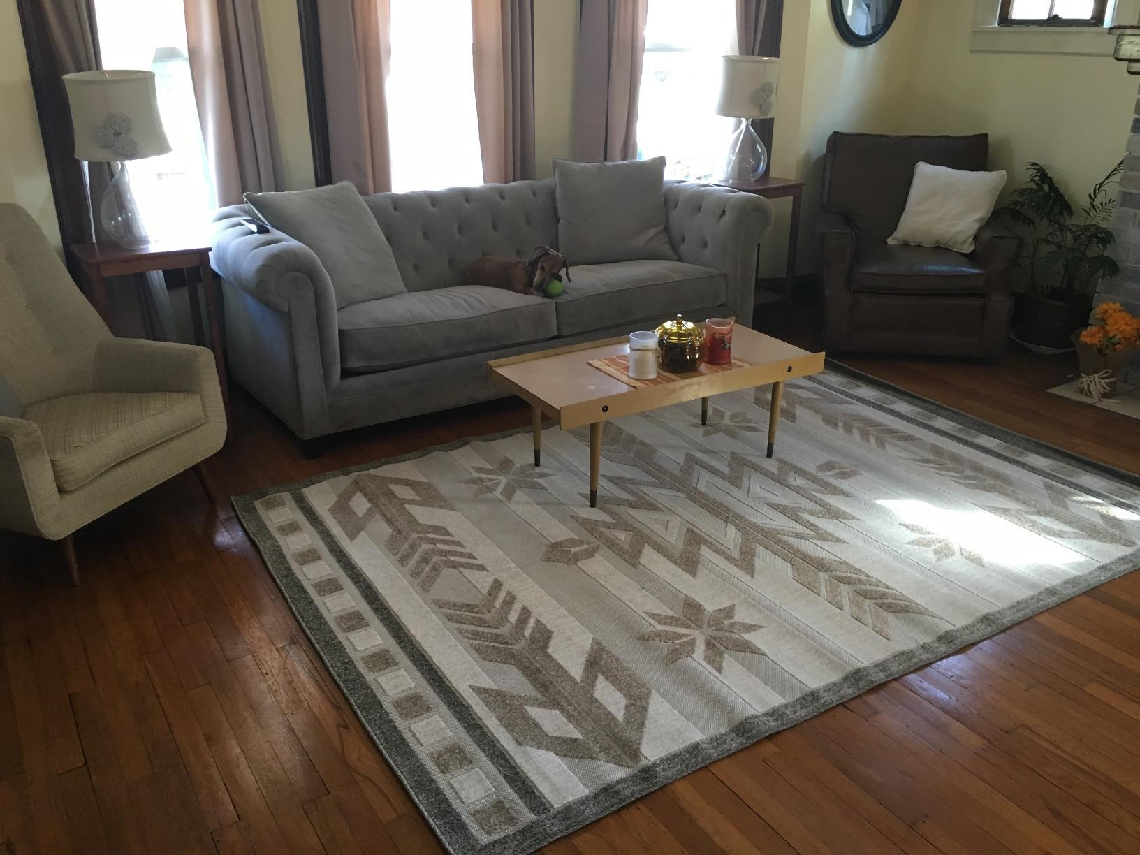 Unique Loom Outdoor Modern Collection Area Rug - Albuquerque (5' x 8' Rectangle, Beige/ Brown) | Amazon (US)