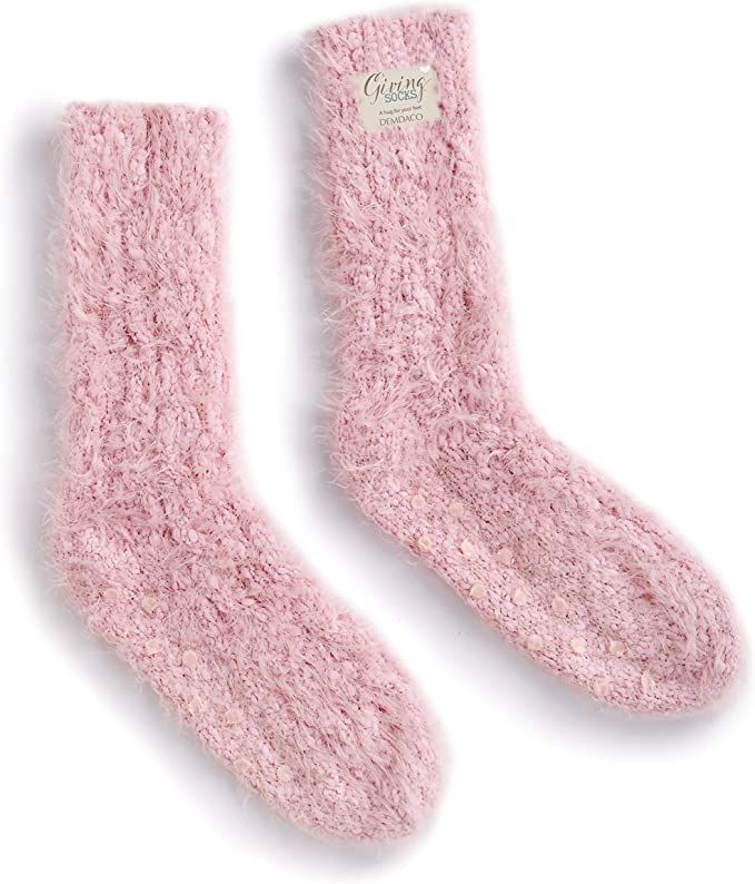 DEMDACO Fuzzy Women's One Size Polyester Blend Crew Style Gift Boxed Giving Socks | Amazon (US)