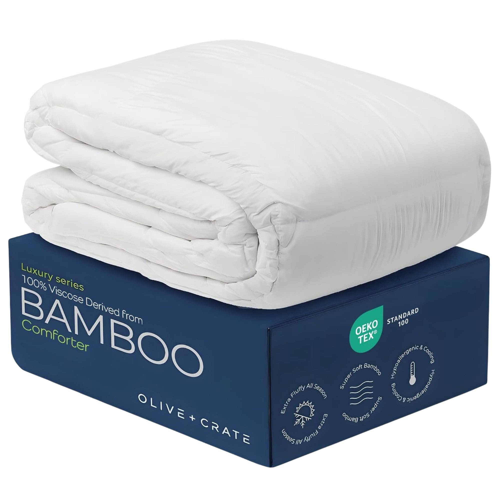 Olive + Crate 100% Viscose Derived from Bamboo - King Size - Hypoallergenic, Cooling & Moisture-W... | Amazon (US)