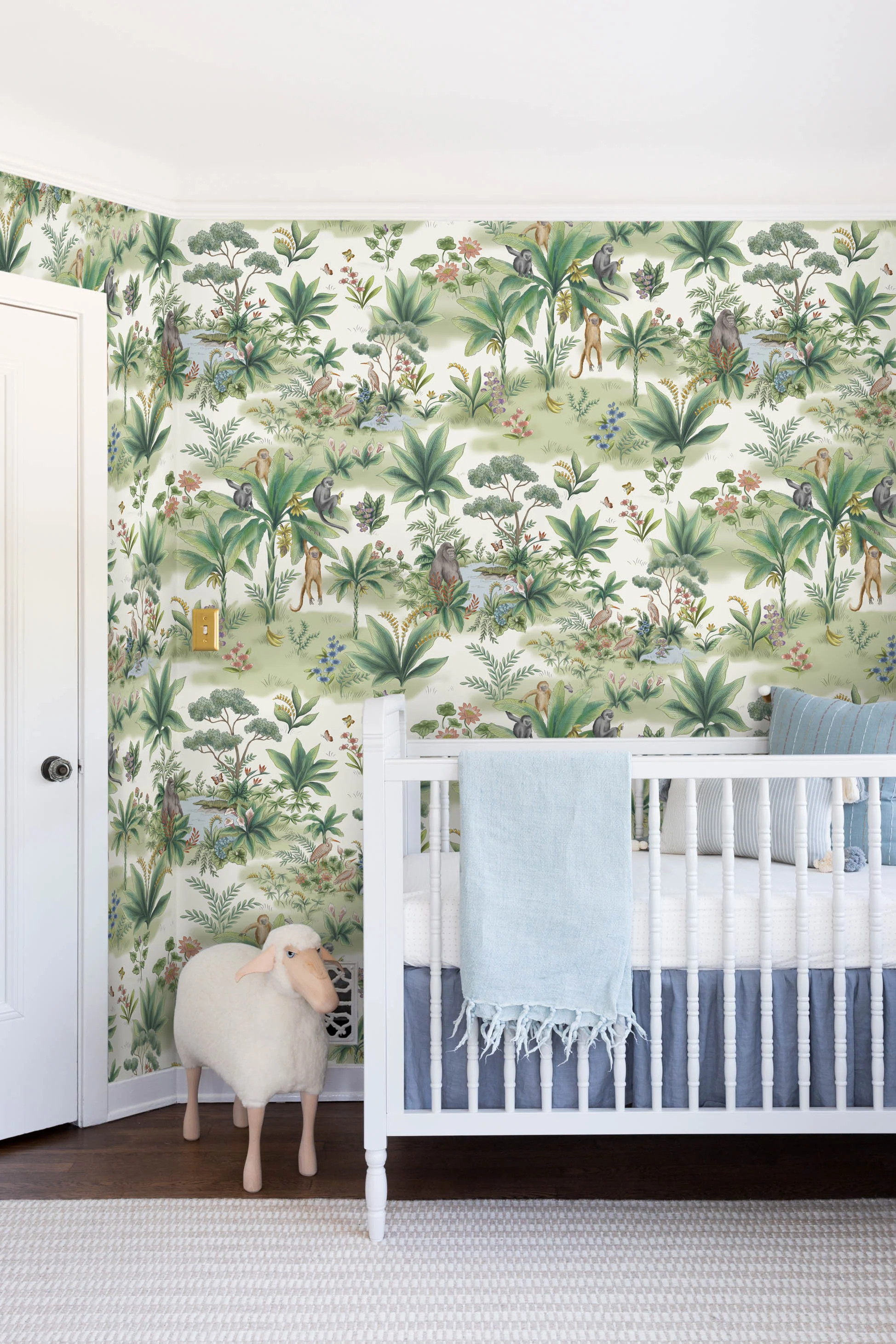 Jungle Wallpaper, Green | Lulu and Georgia 