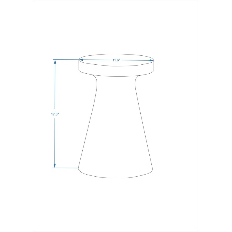 Slavin Solid Wood Drum End Table | Wayfair North America