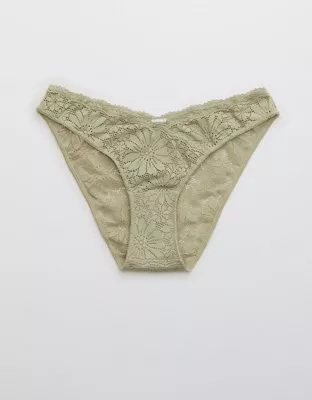 Aerie Sunnie Blossom Lace Cheeky Underwear In Sands