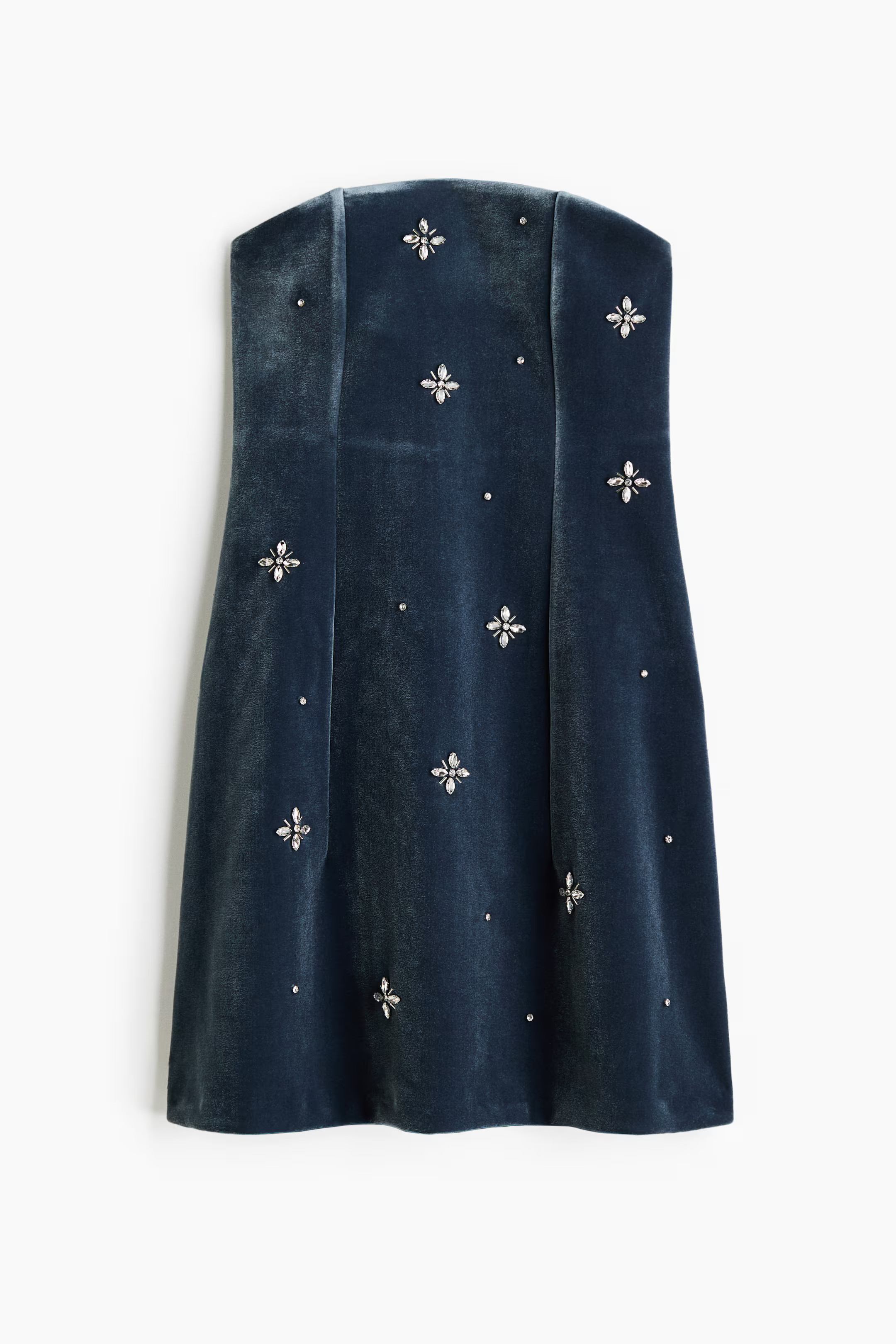 Embellished velour dress | H&M (UK, MY, IN, SG, PH, TW, HK)