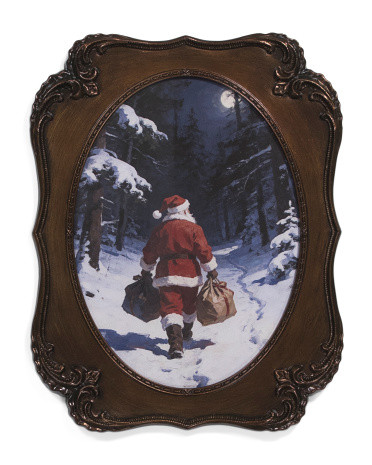 11x14 Santa On The Move Wall Art | TJ Maxx