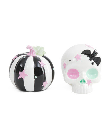 2pk Pumpkin And Skull Decor | TJ Maxx