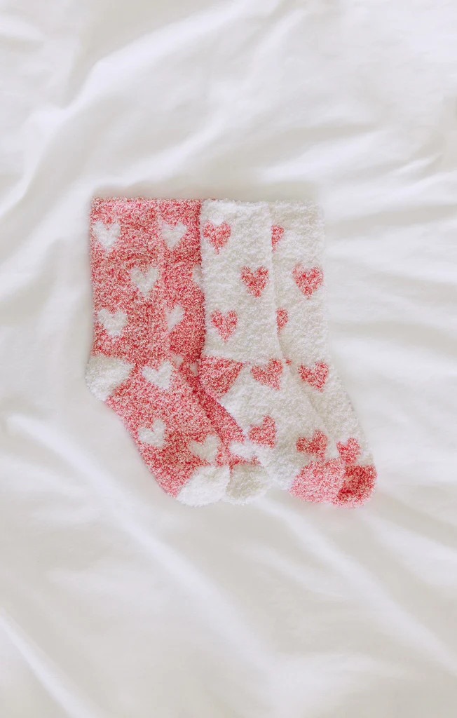 Plush Heart Socks (2-Pack) | Z Supply