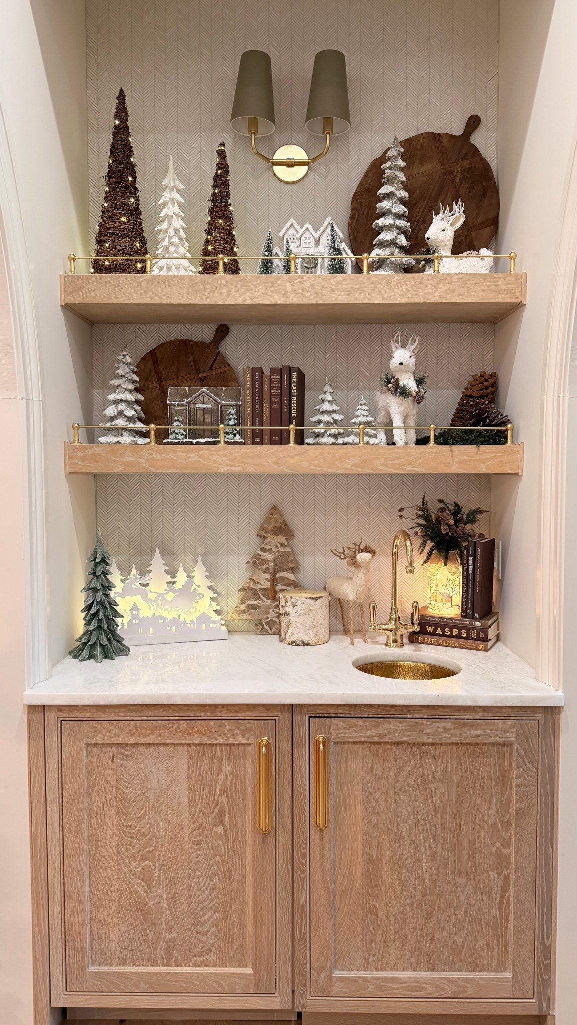 #ad A little seasonal styling with @wayfair truly transforms a space ✨
These curated pieces added the perfect mix of warmth, texture, and subtle holiday magic to my shelves.

Cyber Month is live with up to 80% off + free shipping — such a good time to refresh your home for winter.
@wayfair #WayfairPartner #Wayfair #WinTheSeason @shop.ltk #holidayhome #christmasdecor #cozyseason #ltkhome #liketkit



#LTKSeasonal #LTKHoliday #LTKHome