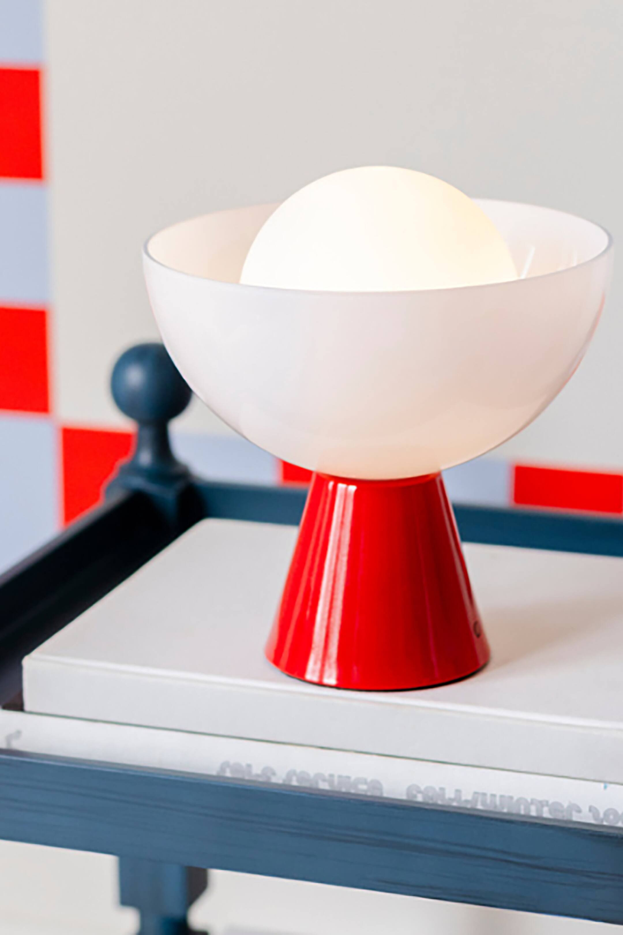 Bowl Rechargeable Table Lamp - Red - houseof - Home All | H&M GB | H&M (UK, MY, IN, SG, PH, TW, HK)