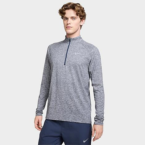 Nike Men's Stride Dri-FIT Quarter-Zip Running Top in Thunder Blue/Heather Size: Large | Finish Line (US)