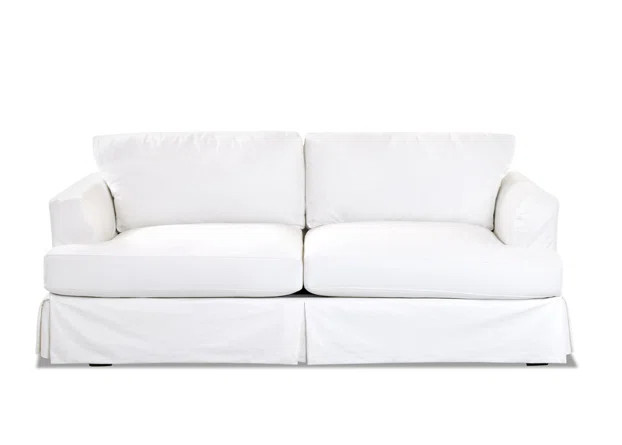 Lucia 93" Recessed Arm Slipcovered Sofa Bed | Joss & Main | Wayfair North America