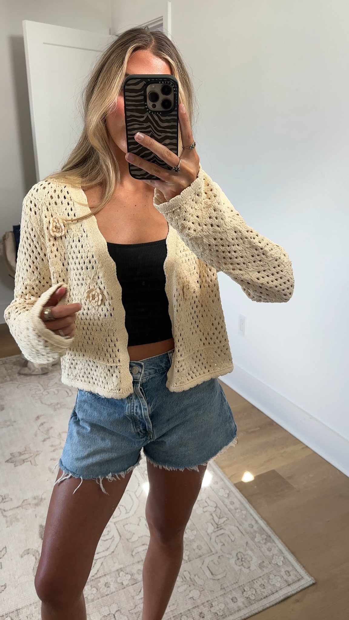 Amazon size small Chevara Women’s Crochet Floral Cardigan Trendy Long Sleeve Open Front Pointelle Sweater Cropped Hollow Out Knit Cover Up

#LTKootd #LTKSaleAlert #LTKSeasonal