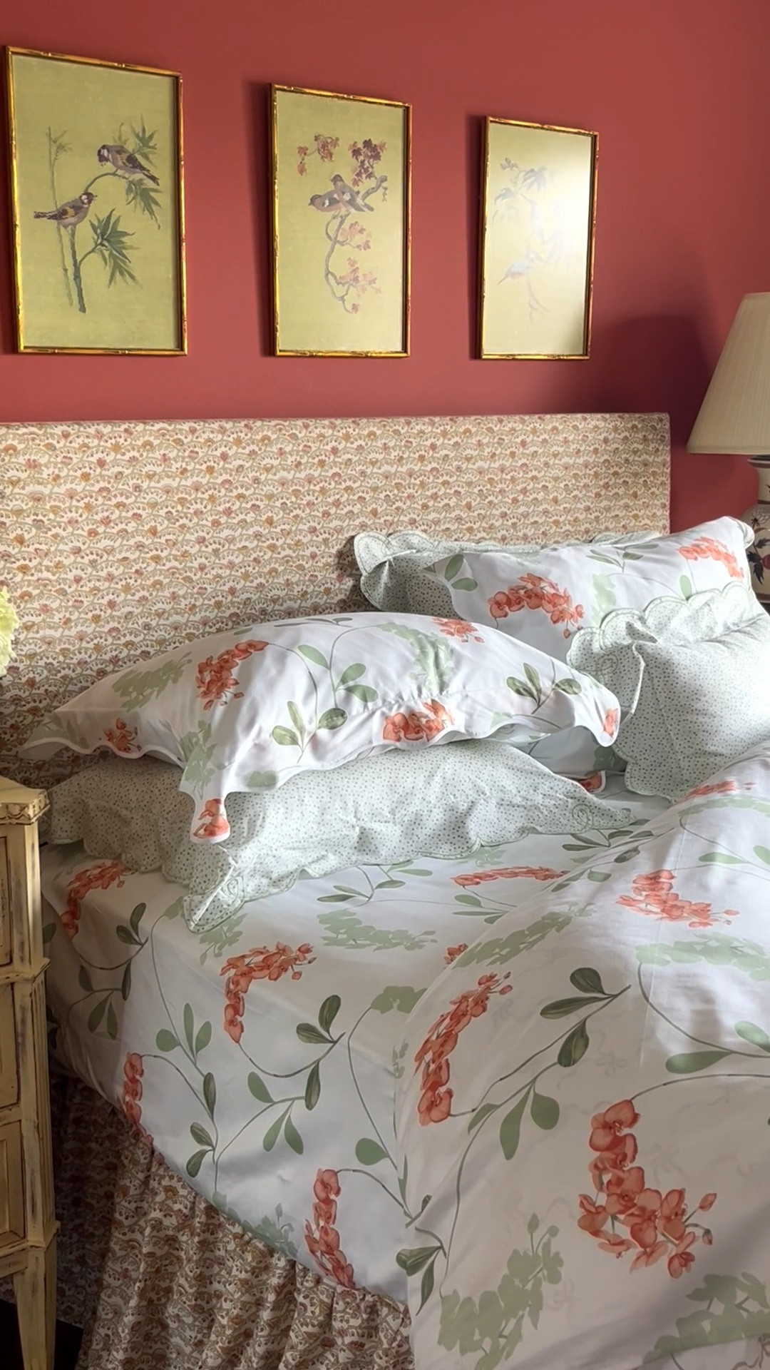 Mixing and matching this beautiful bedding that will go into my mom’s bedroom in Maine. Coral and soft green orchids on the sheets mix with tiny hearts that read like a neutral (these are green but several colors available!) and a delicate ribbon pattern that comes in neutral or blue and white.. 

#LTKStyleTip #LTKHome
