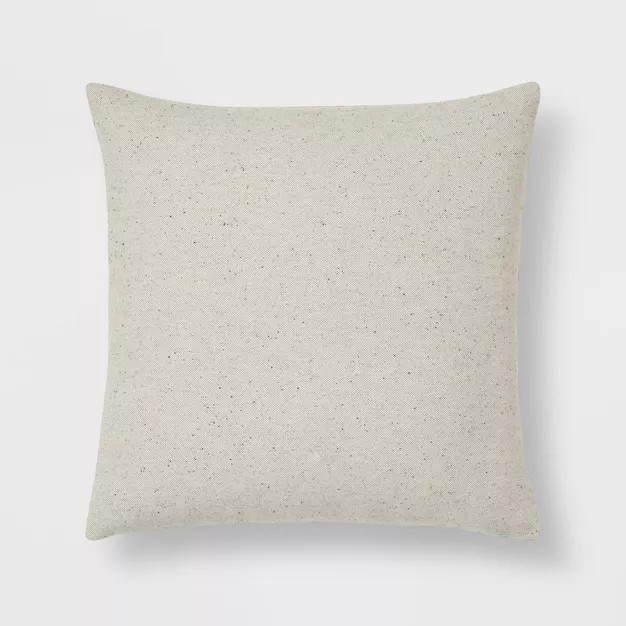 Oversized Tweed with Wool Reverse Square Throw Pillow - Threshold™ | Target