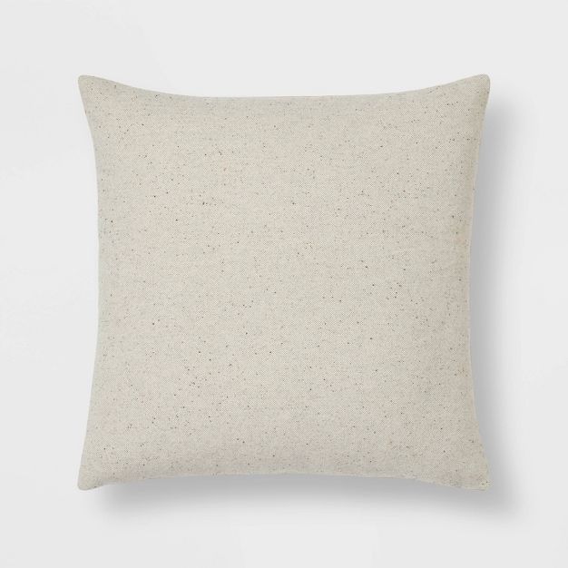 Oversized Tweed with Wool Reverse Square Throw Pillow - Threshold™ | Target