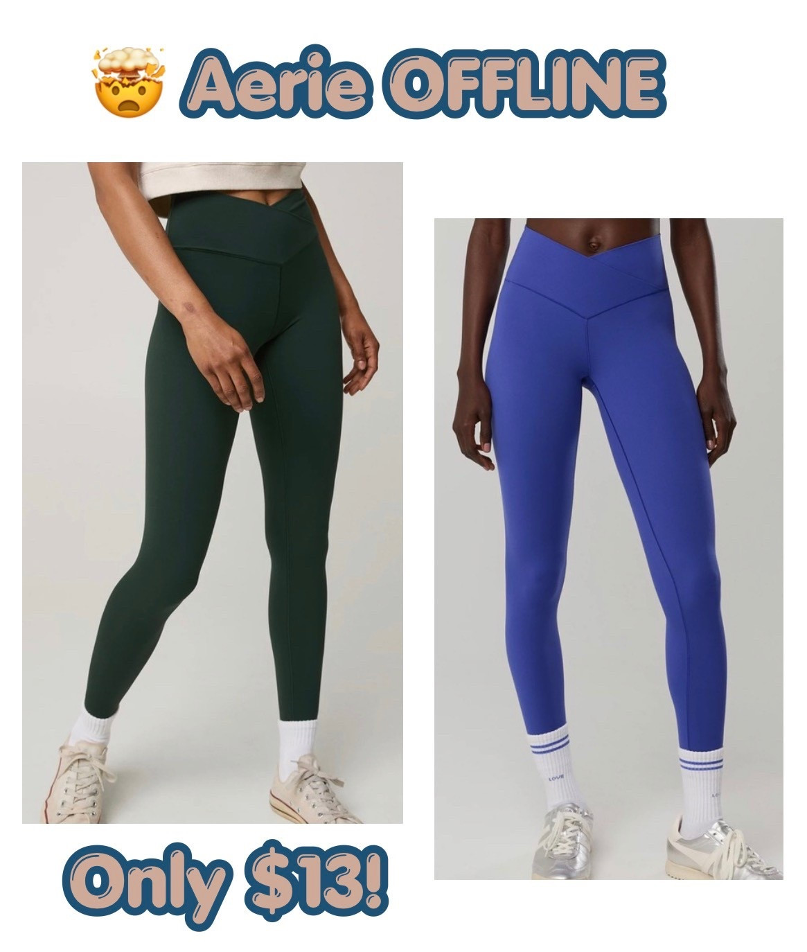 Whoa!!!!! Aerie Offline Leggings down to $13! 🚨🛑✋
Use code MORELOVE and log into your account. 

#LTKActive #LTKmomlife #LTKMothersDay