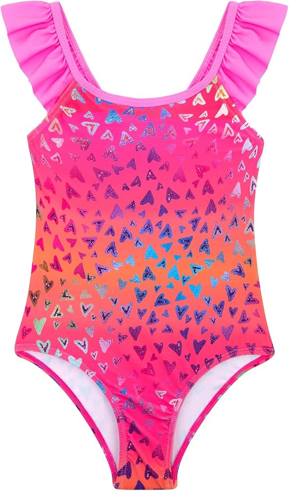 DAXIANG Girls Ruffles One Piece Swimsuits Quick Dry Beach Sport Swimwear Toddler Kids Mermaid Uni... | Amazon (US)
