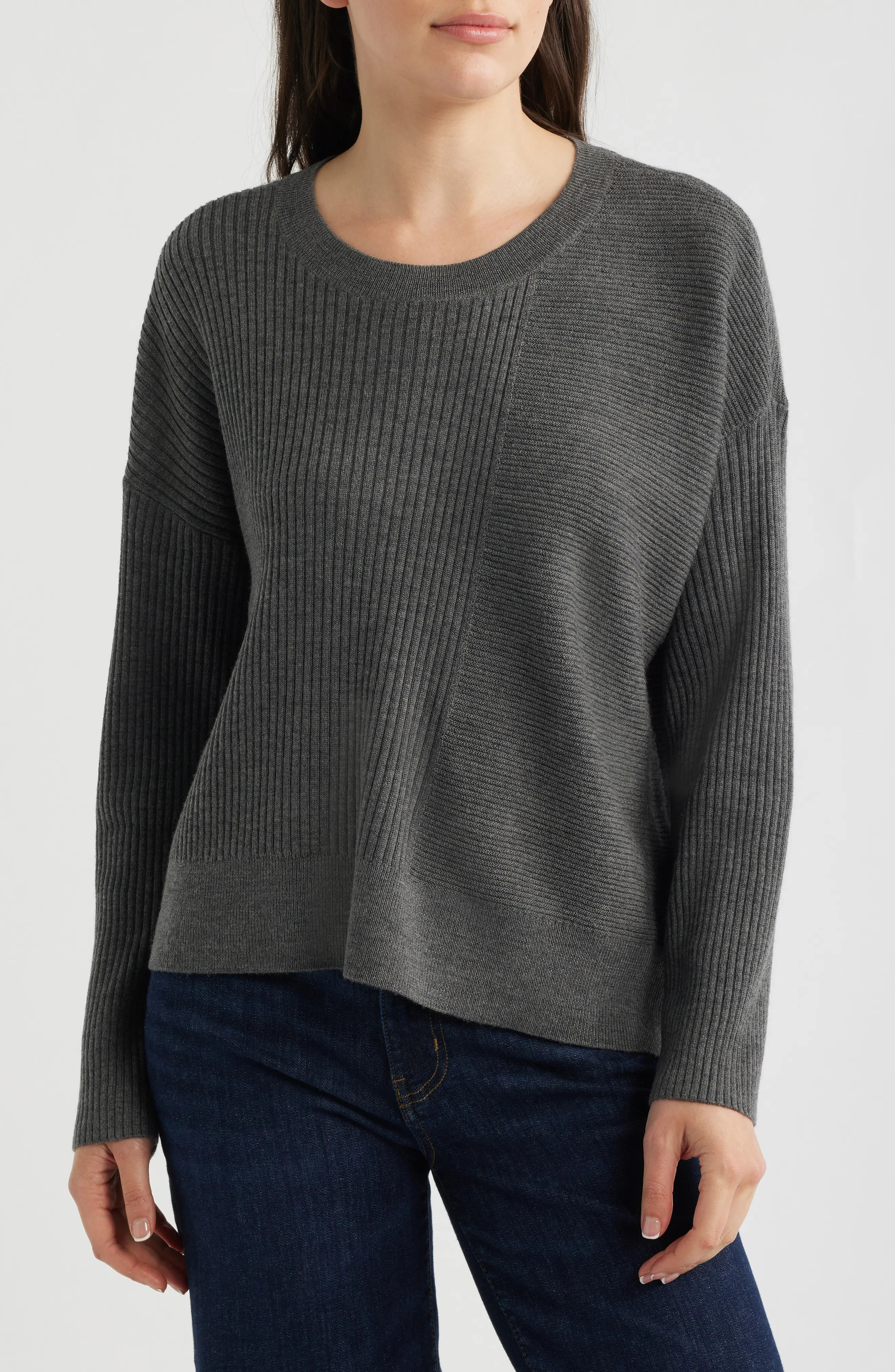 Eileen Fisher Merino Wool Crewneck Sweater (Women) | Nordstrom | Nordstrom