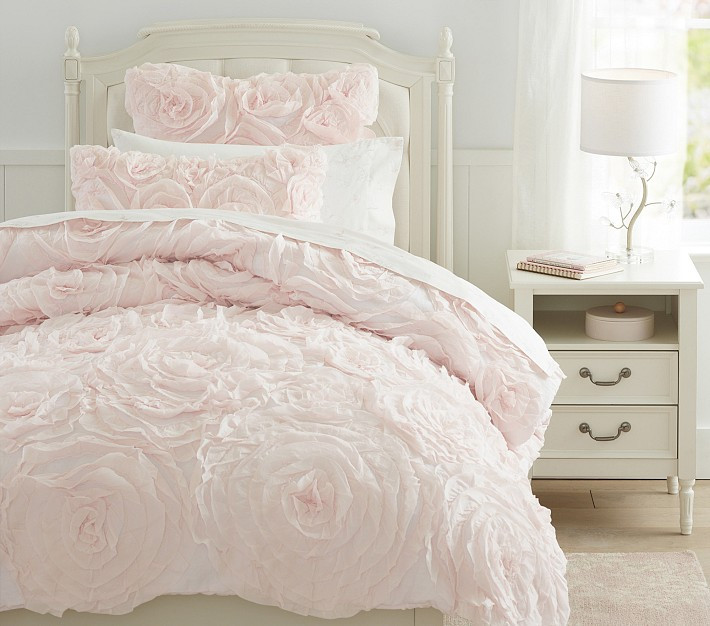 Monique Lhuillier Rosette Quilt & Shams | Pottery Barn Kids