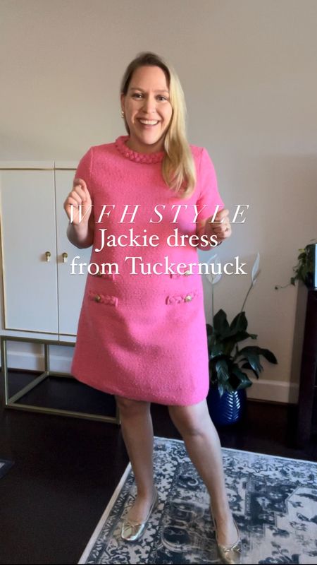 Solving that age-old (well, since 2020) dilemma of what to wear when you WFH and want to look polished and professional on those on-camera meetings…Meet the answer: a new favorite from #Tuckernuck that makes me feel like Elle Woods on Teams! 

#classicstyle #preppystyle #workwear #WFHstyle #tuckernucking #jcrewfactory 

#LTKworkwear #LTKstyletip