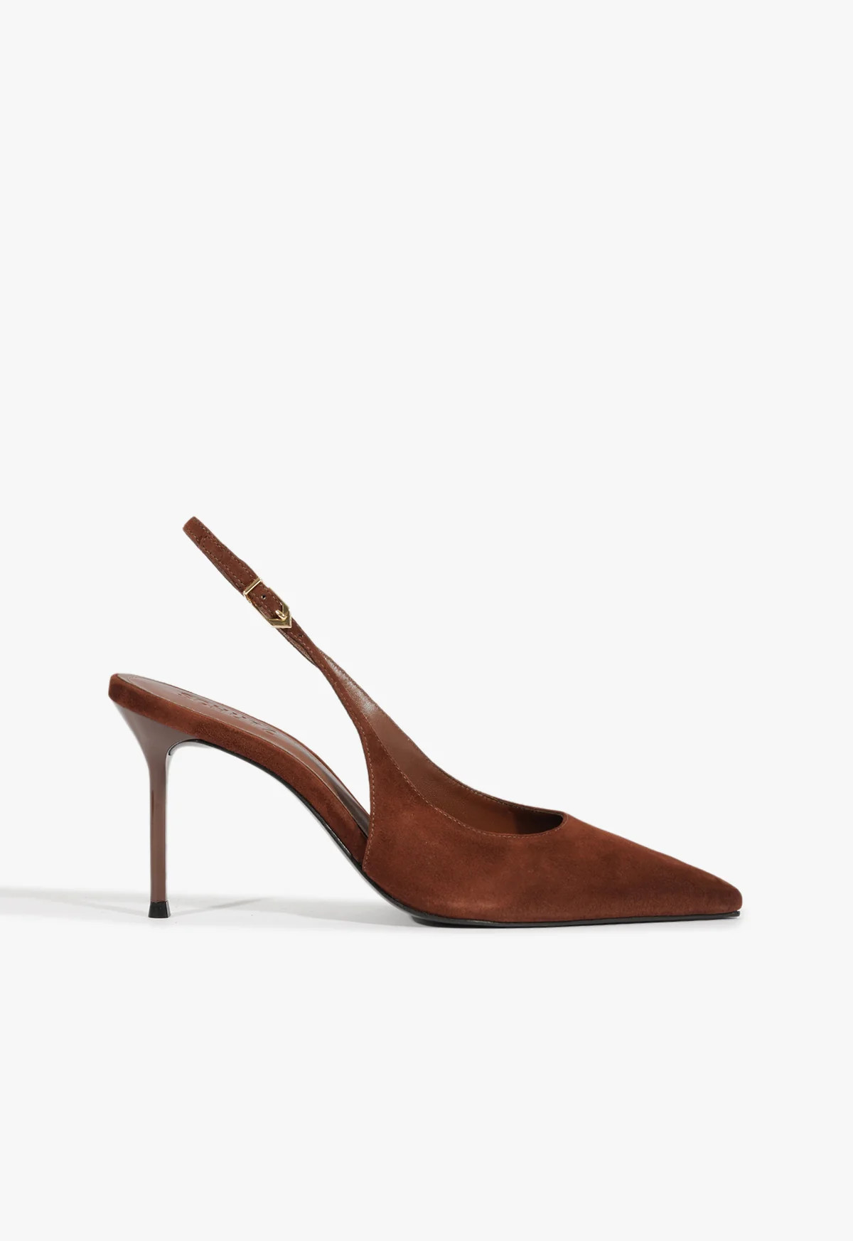 Alicia Slingback Pump in Brown Suede - SCHUTZ | Schutz (US)