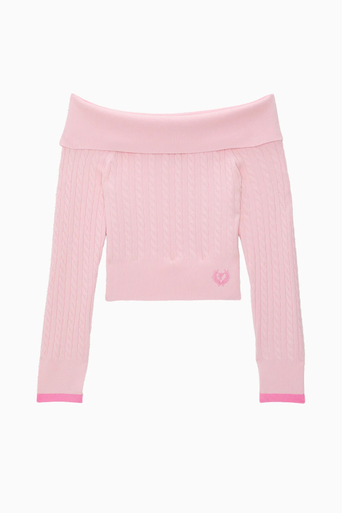 PINK x LoveShackFancy Off The Shoulder Sweater | LoveShackFancy
