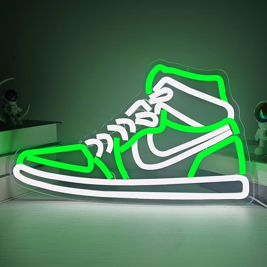 Sneaker Neon Sign Sports Shoe Neon Signs for Wall Dimmable LED Boys Neon Lights for Bedroom Man C... | Amazon (US)