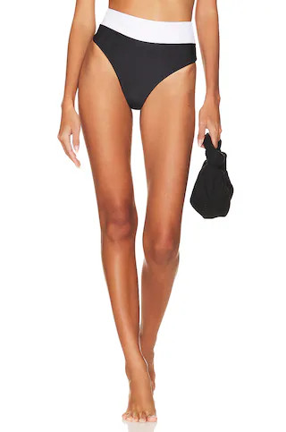 Lovers and Friends Daytona High Waist Bottom in Black & White from Revolve.com | Revolve Clothing (Global)