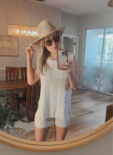Free people dupe 
5’5, 120ish wearing size small 
Stretchy and breathable material
Miranda sweater set
Looks for less
Boho style
Beach outfit
Resort wear 
Neutral style
Neutral aesthetic 

#LTKFindsUnder50 #LTKStyleTip #LTKSwim