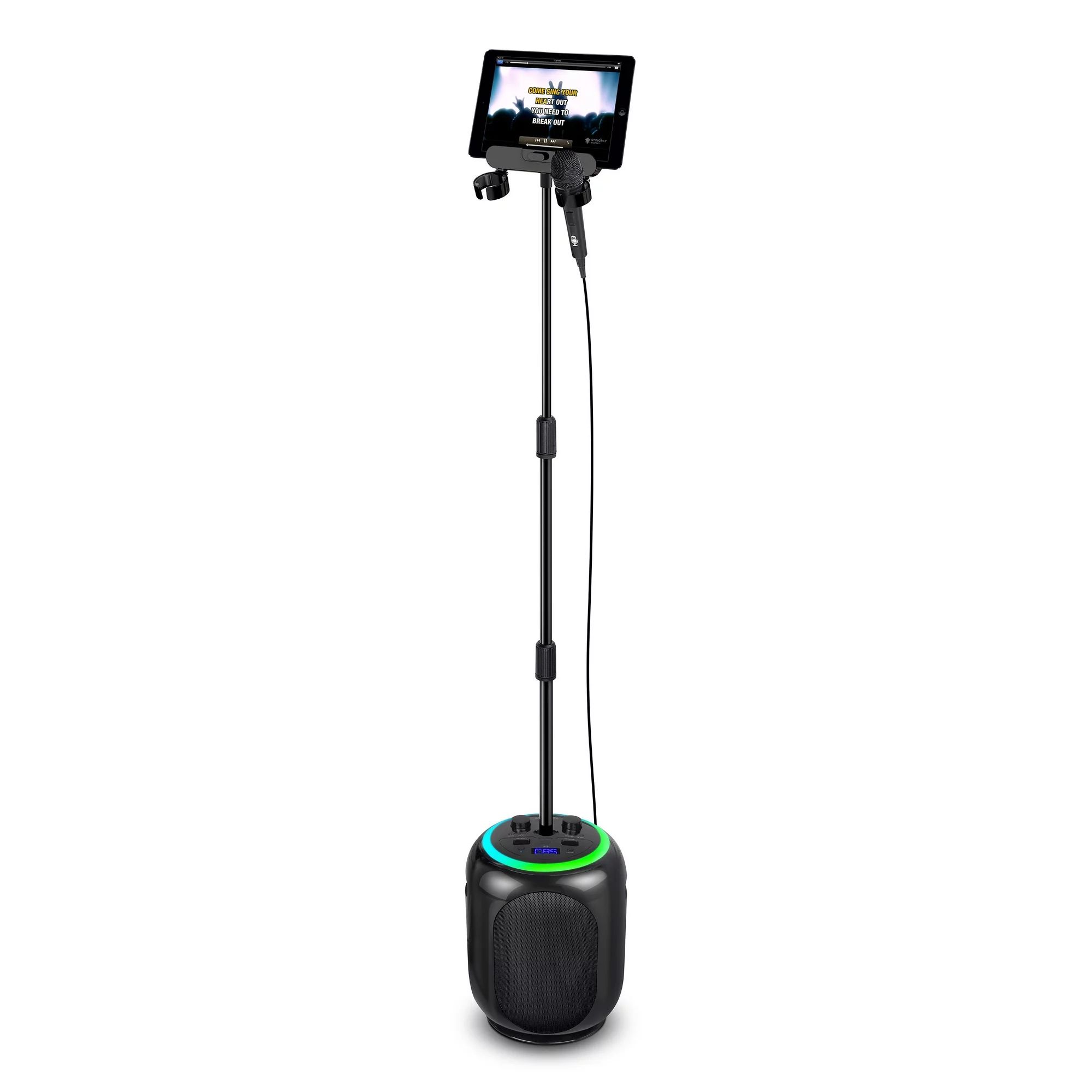 Singing Machine Sing Cast Max Stand-Alone Karaoke Machine, Stand, & LED Lights, Black, SMC2035 | Walmart (US)