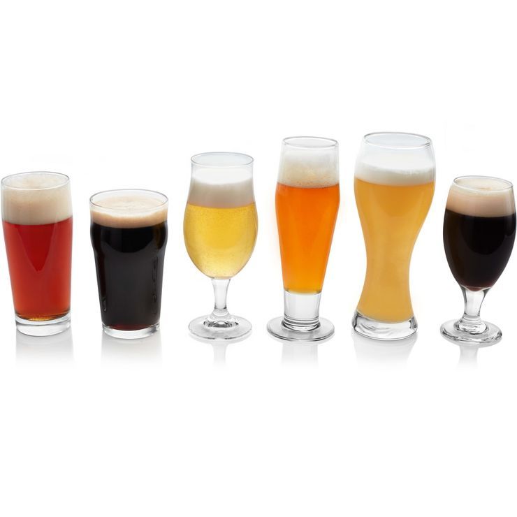 Libbey Craft Brews Assorted Beer Glasses, Set of 6 | Target