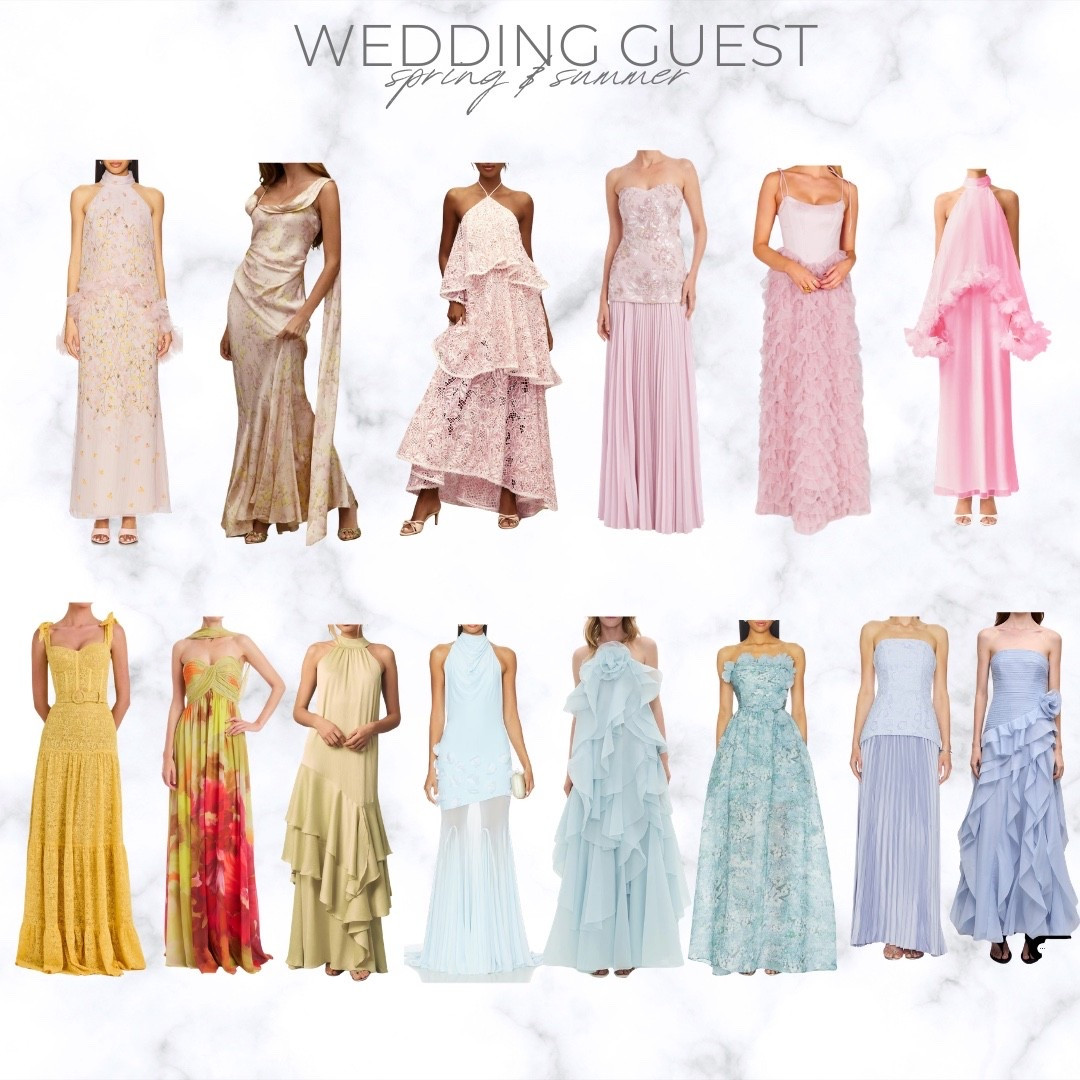 Spring and summer wedding guest dresses