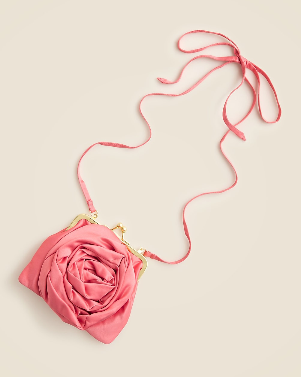 Girls' rosette satin purse | J. Crew US