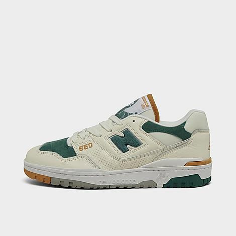 New Balance Men's 550 Casual Shoes in Sea Salt/New Spruce Size: 9.5 | Finish Line (US)