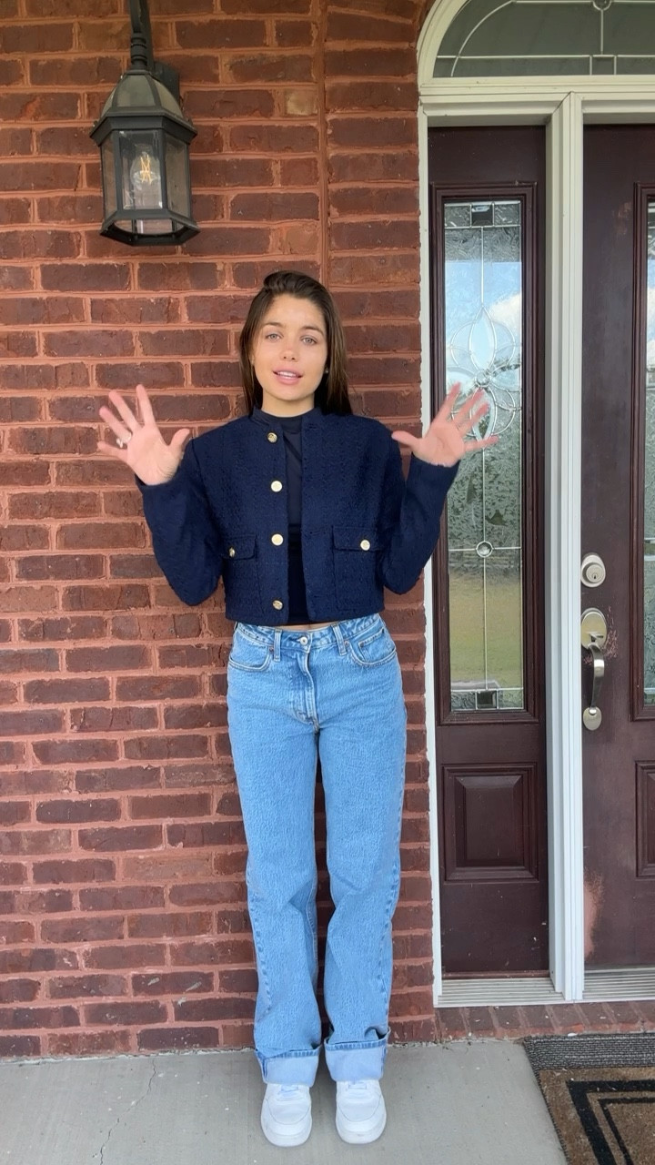 Tweed cropped jacket from abercrombie // SO classy & can be worn so many ways! Use code AFLTK for 20% off!!! 

#LTKstyletip #LTKSale #LTKSeasonal