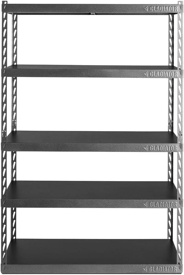 Gladiator"48" Wide EZ Connect Rack with Five 24" Deep Shelves", hammered granite | Amazon (US)