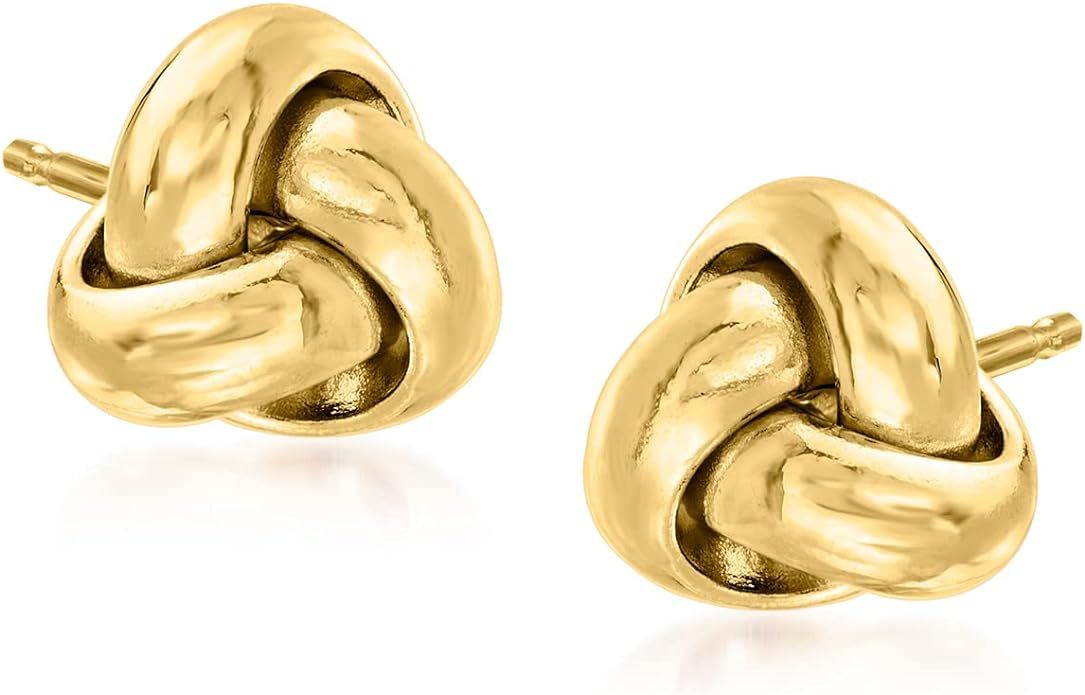 RS Pure by Ross-Simons 14kt Yellow Gold Love Knot Stud Earrings | Amazon (US)