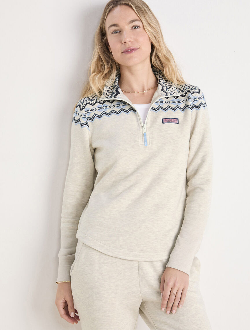 OUTLET Fair Isle Brushed Terry Relaxed Shep Shirt® | vineyard vines