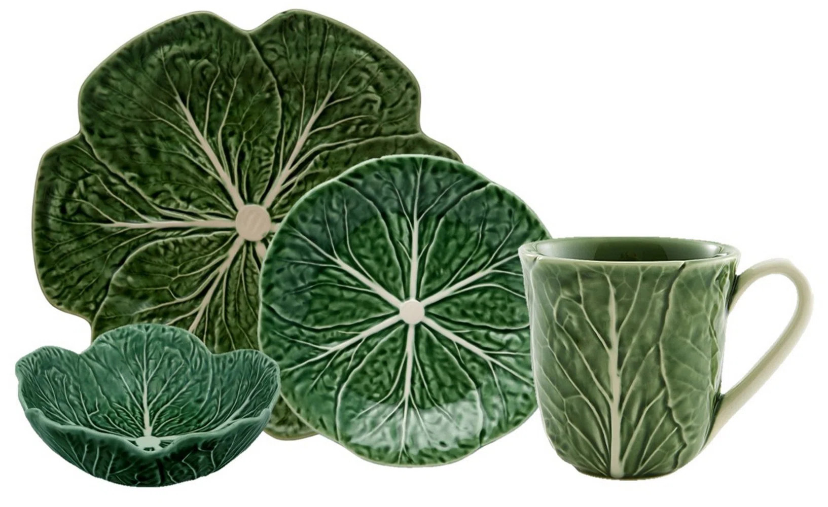 Bordallo Pinheiro Cabbage 4 Piece Dinnerware Set | Wayfair | Wayfair North America