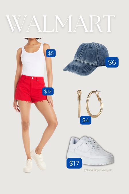 Fourth of July inspired Walmart look for under $40 from Walmart! 