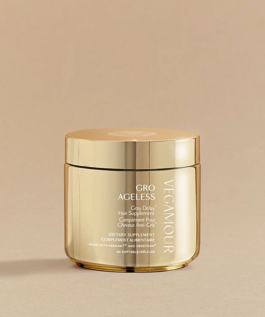 GRO AGELESS Gray Delay™ Hair Supplement | Vegamour